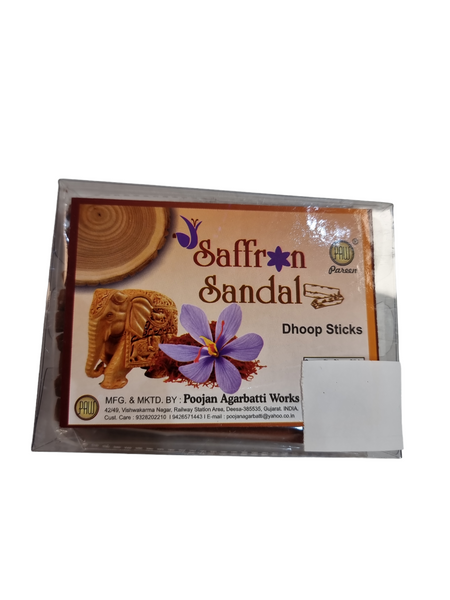 Saffron Sandal Incense Dhoop Sticks