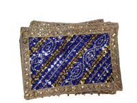 navy blue heavy bandani style mataji chundari / matarani chunni