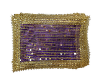 purple Sequin net Mataji chundari /matarani chunni